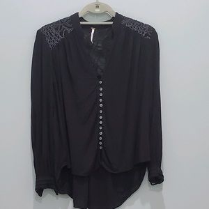 Free People long sleeve button up size XS